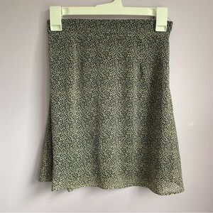 Sienna Sky Black and Cream Mini Skirt